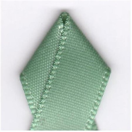 PAPILION Papilion R074300090577100Y .38 in. Single-Face Satin Ribbon 100 Yards - Sage Green R074300090577100Y